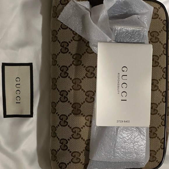 Authentic New GUCCI WOMEN GUCCISSIMA GG CROSS BODY/BELT BAG PACK, BROWN. - Picture 8 of 10
